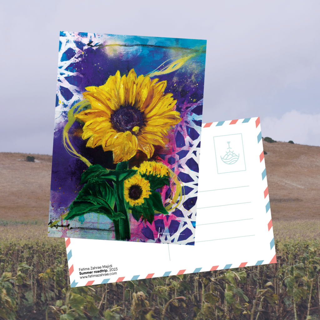 “Summer roadtrip” A6 Postcard