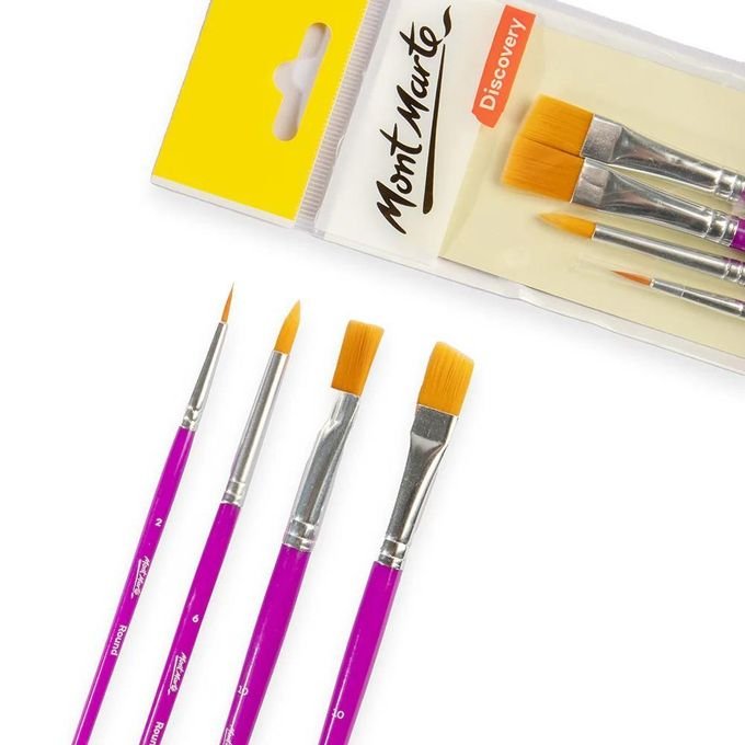 Ensemble de 4 pinceaux assortis